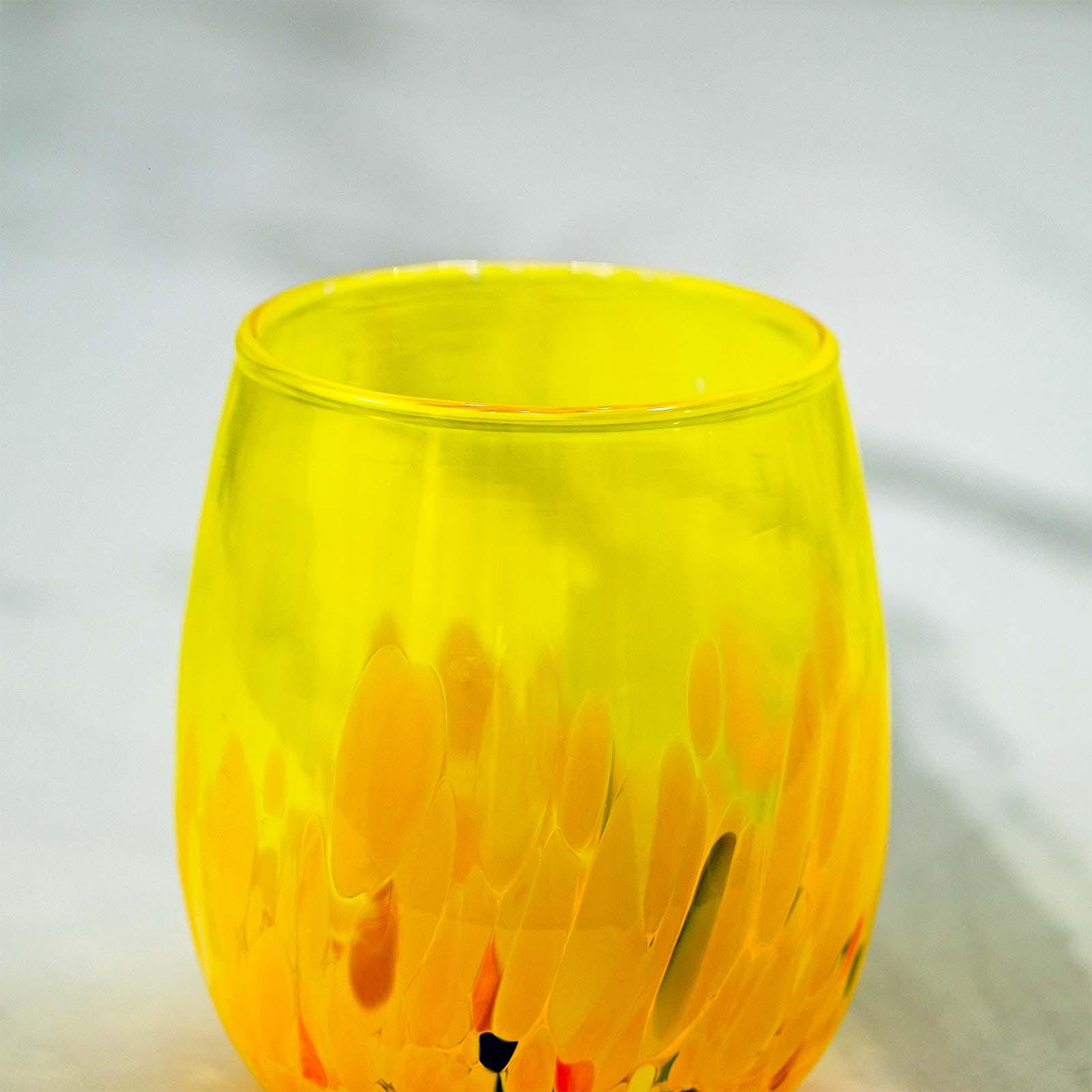 MurArt Bicchieri in vetro di Murano Collezione Elegance Set da 6 bicchieri da 400ml