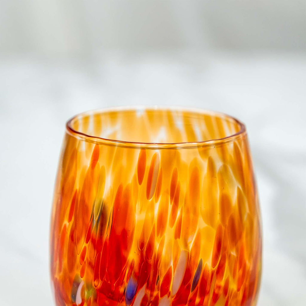 MurArt Bicchieri in vetro di Murano Collezione Elegance Set da 6 bicchieri da 400ml