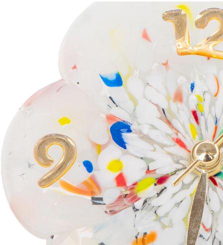 Murano Glass Table Clock | Certified Murano Glass | Made in Italy | Decorative Clock