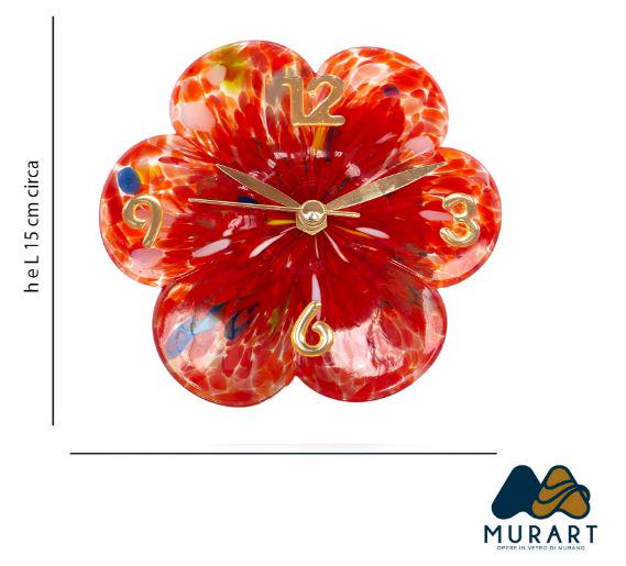 Murano Glass Table Clock | Certified Murano Glass | Made in Italy | Decorative Clock