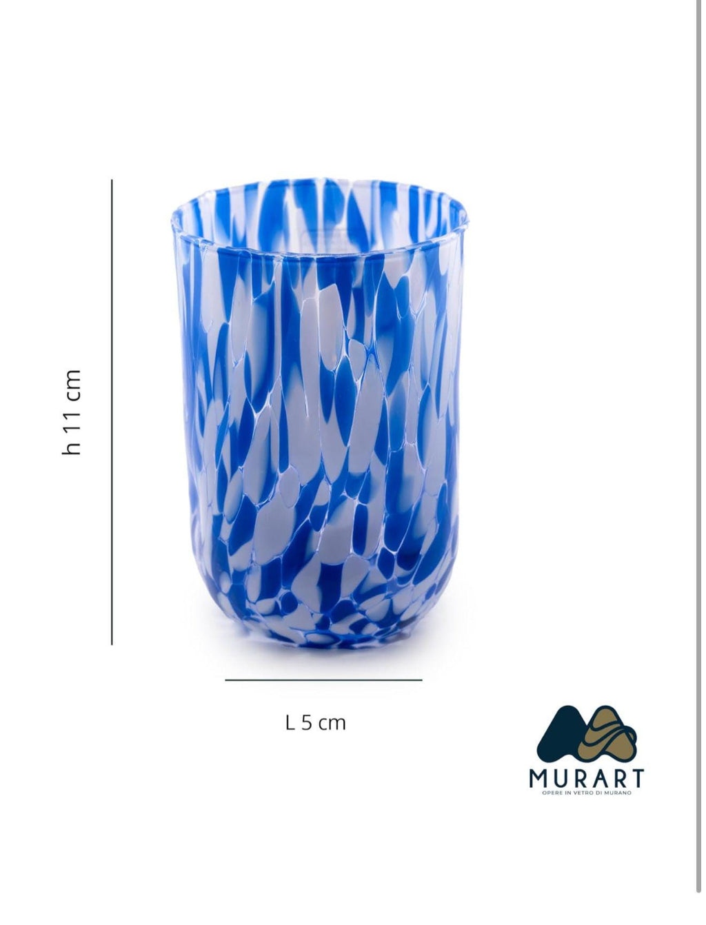 Murano Drinking Glass | Certified Murano Glass | Made in Italy | Water Glass | Collection Eleganza