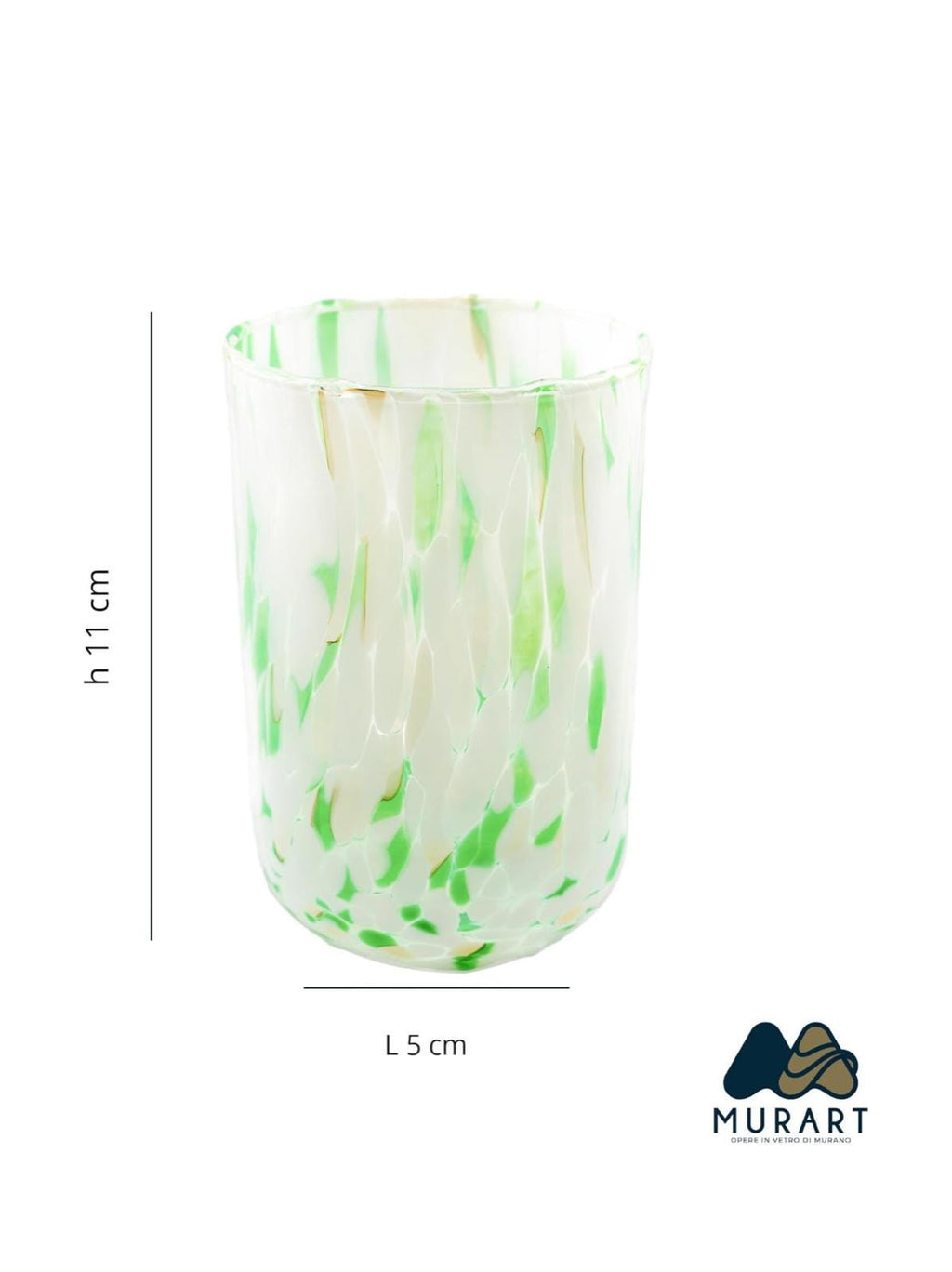 Murano Drinking Glass | Certified Murano Glass | Made in Italy | Water Glass | Collection Eleganza
