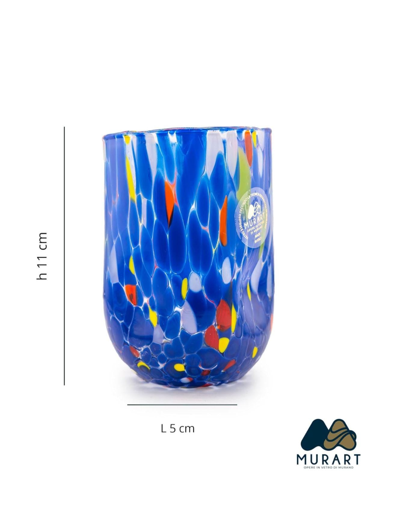 Murano Drinking Glass | Certified Murano Glass | Made in Italy | Water Glass | Collection Eleganza