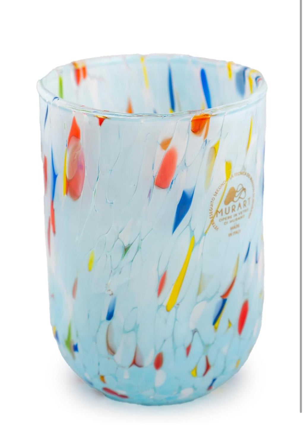 Murano Drinking Glass | Certified Murano Glass | Made in Italy | Water Glass | Collection Eleganza