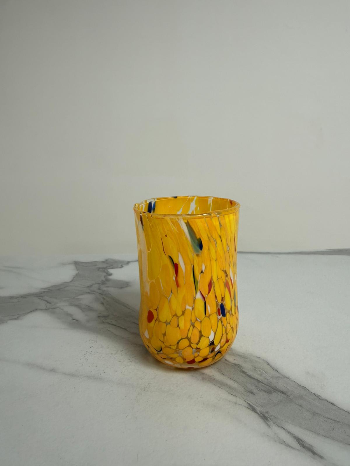 Murano Drinking Glass | Certified Murano Glass | Made in Italy | Water Glass | Collection Eleganza
