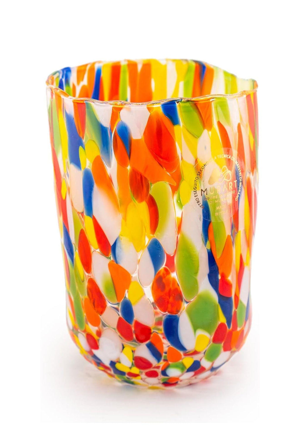 Murano Drinking Glass | Certified Murano Glass | Made in Italy | Water Glass | Collection Eleganza