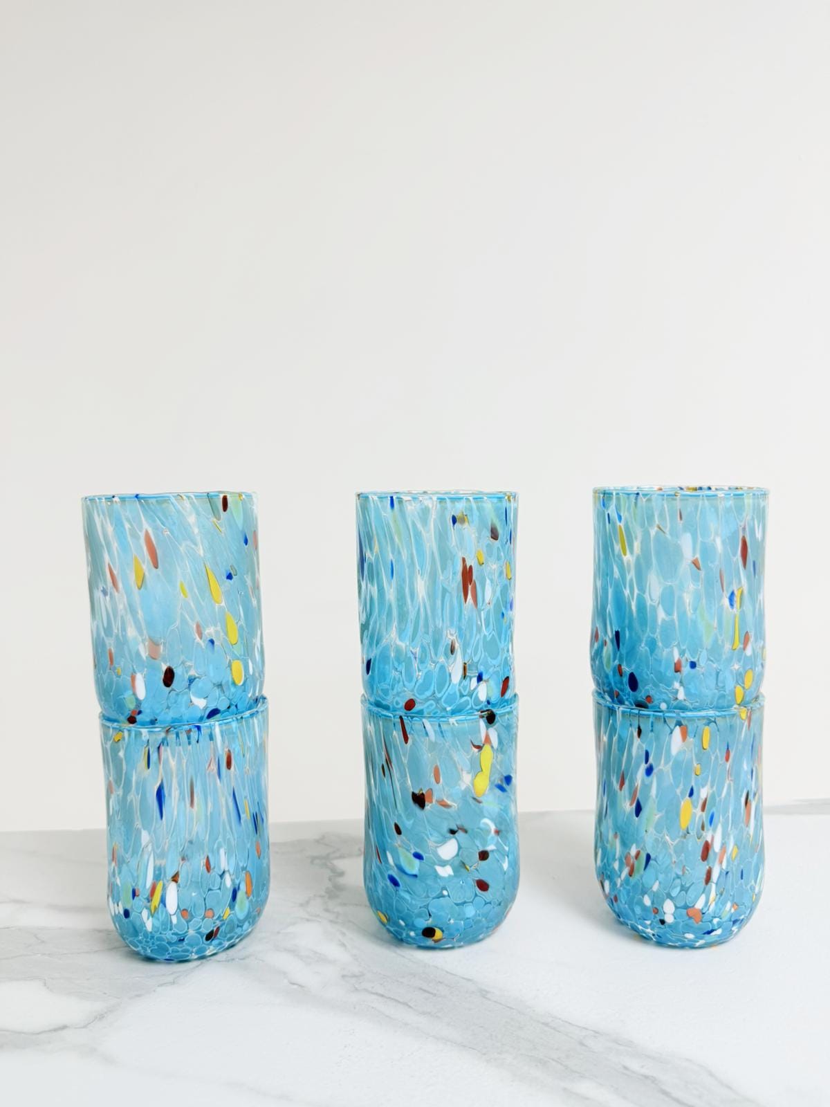 Murano Drinking Glass | Certified Murano Glass | Made in Italy | Water Glass | Collection Eleganza