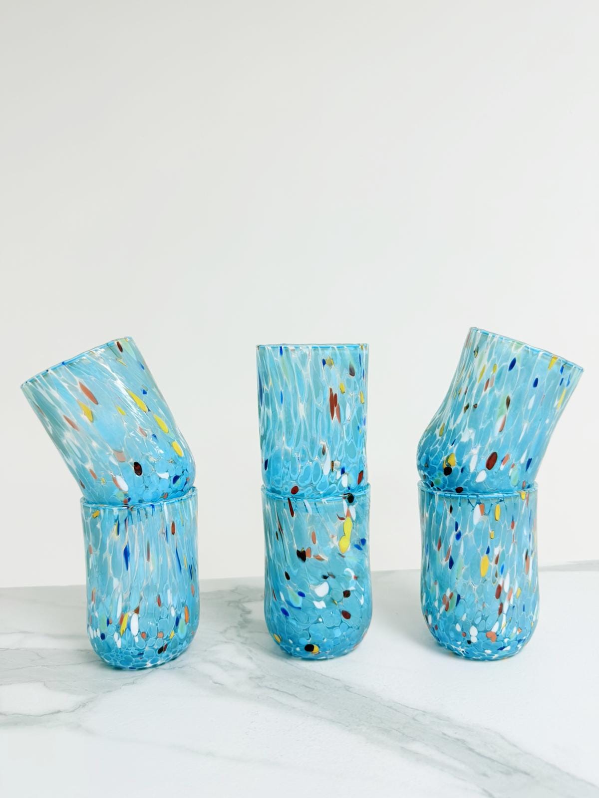 Murano Drinking Glass | Certified Murano Glass | Made in Italy | Water Glass | Collection Eleganza