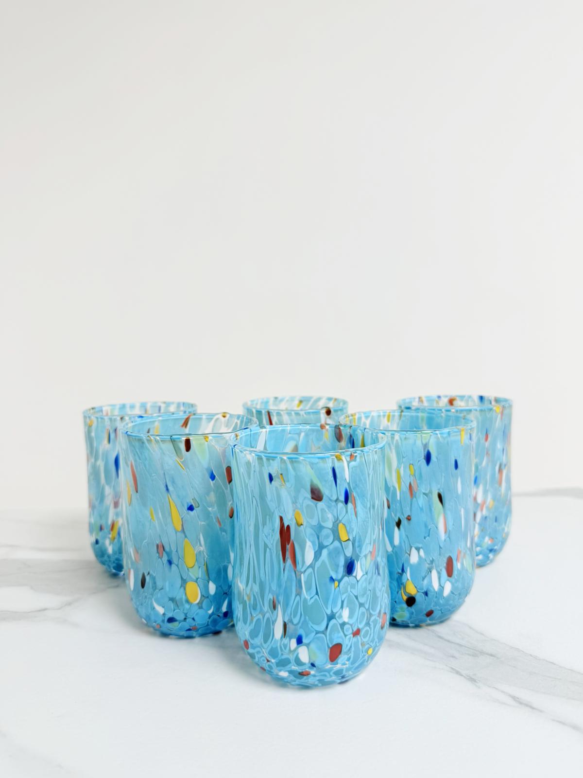 Murano Drinking Glass | Certified Murano Glass | Made in Italy | Water Glass | Collection Eleganza