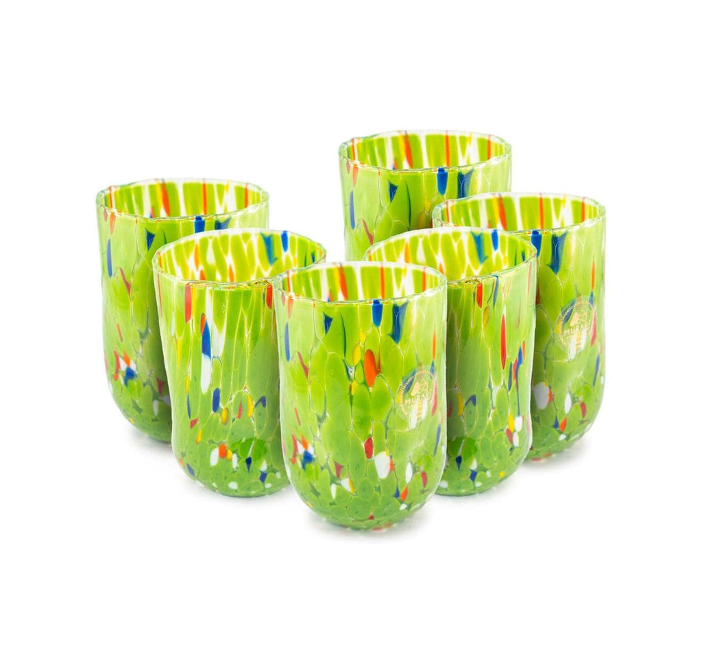 Murano Drinking Glass | Certified Murano Glass | Made in Italy | Water Glass | Collection Eleganza
