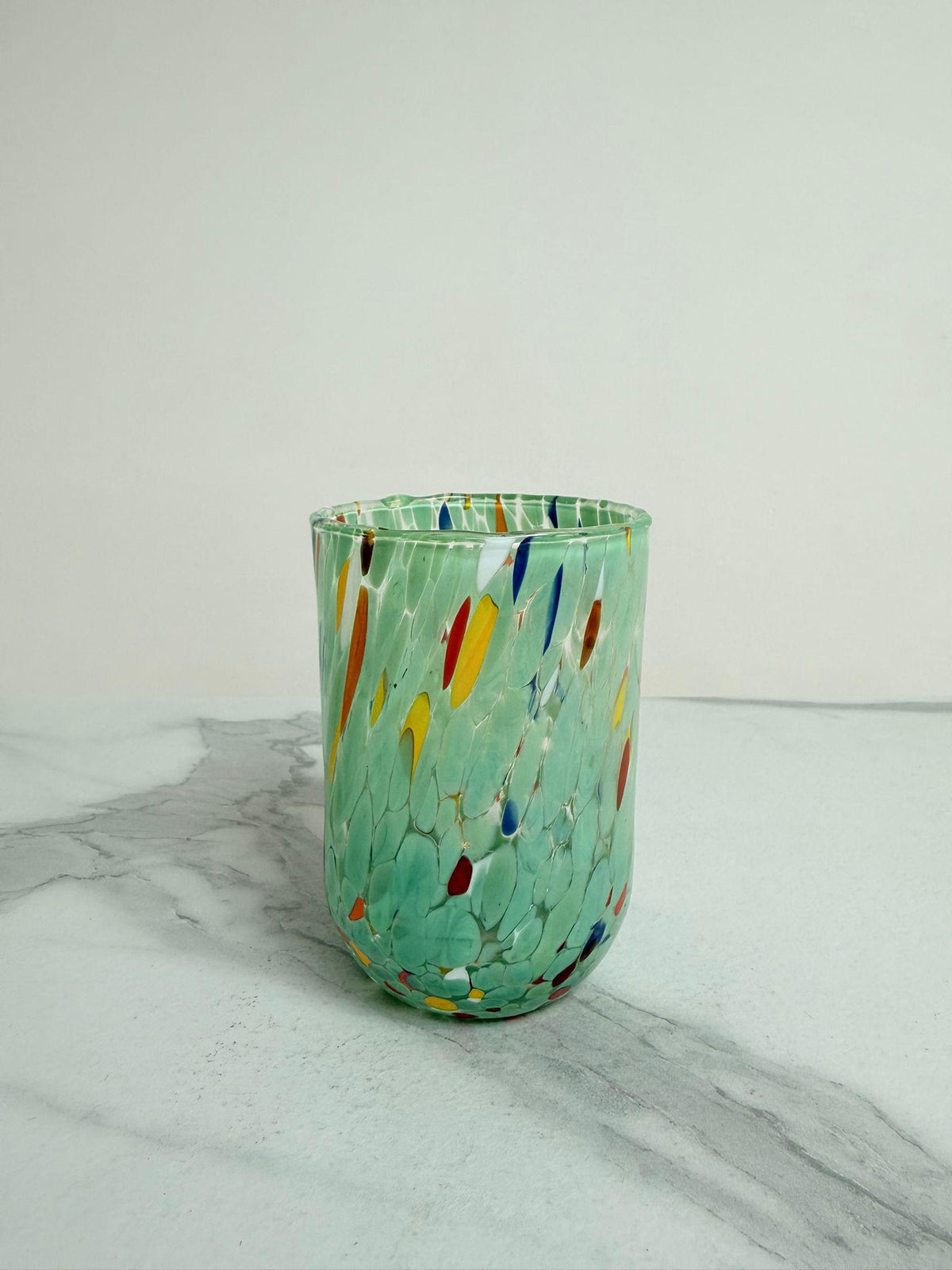 Murano Drinking Glass | Certified Murano Glass | Made in Italy | Water Glass | Collection Eleganza
