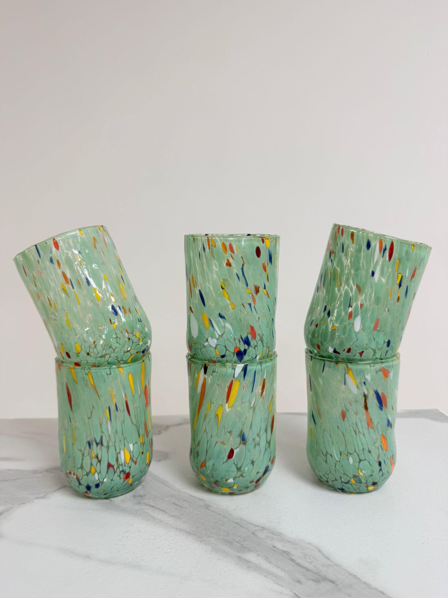 Murano Drinking Glass | Certified Murano Glass | Made in Italy | Water Glass | Collection Eleganza