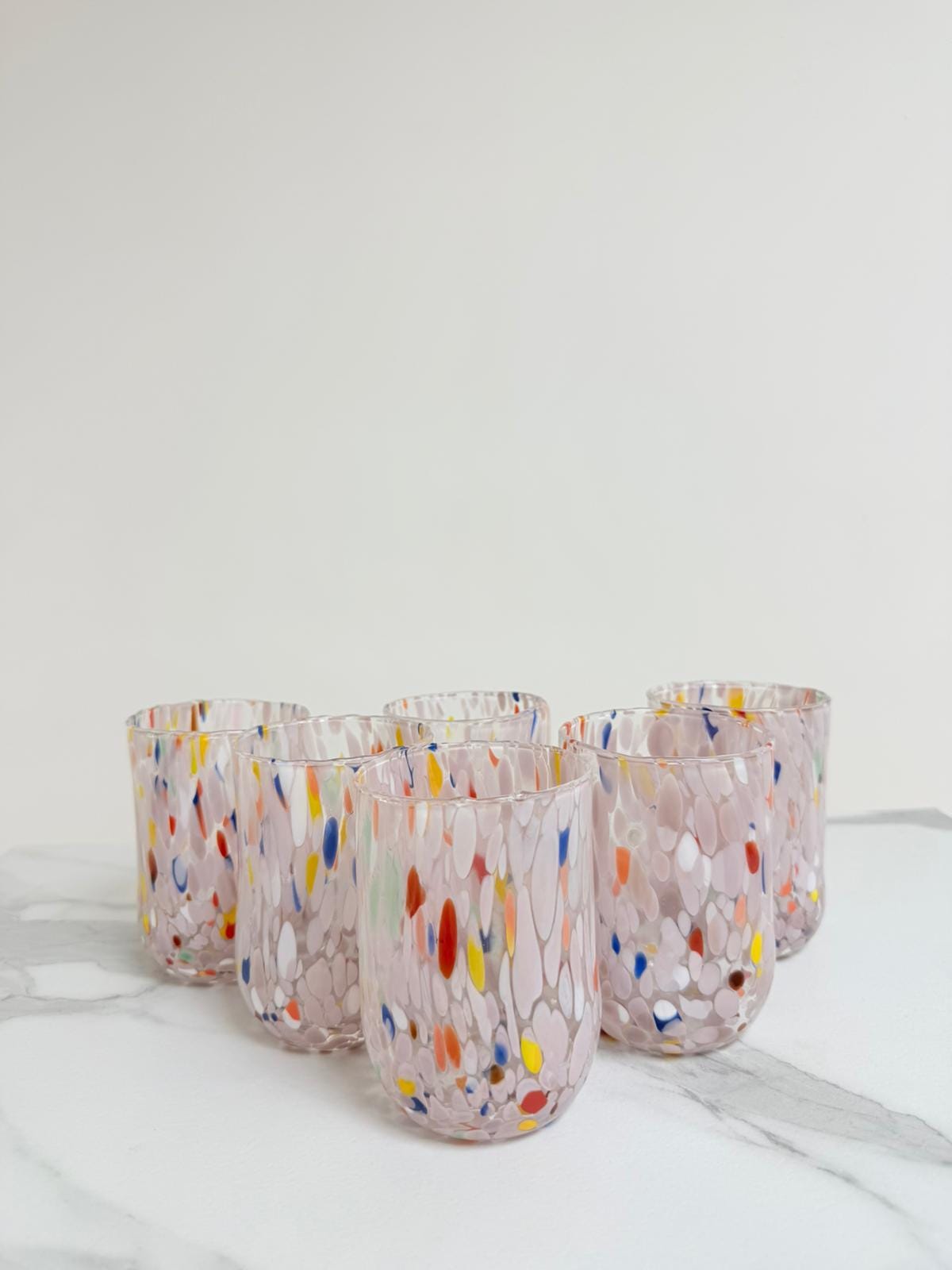 Murano Drinking Glass | Certified Murano Glass | Made in Italy | Water Glass | Collection Eleganza