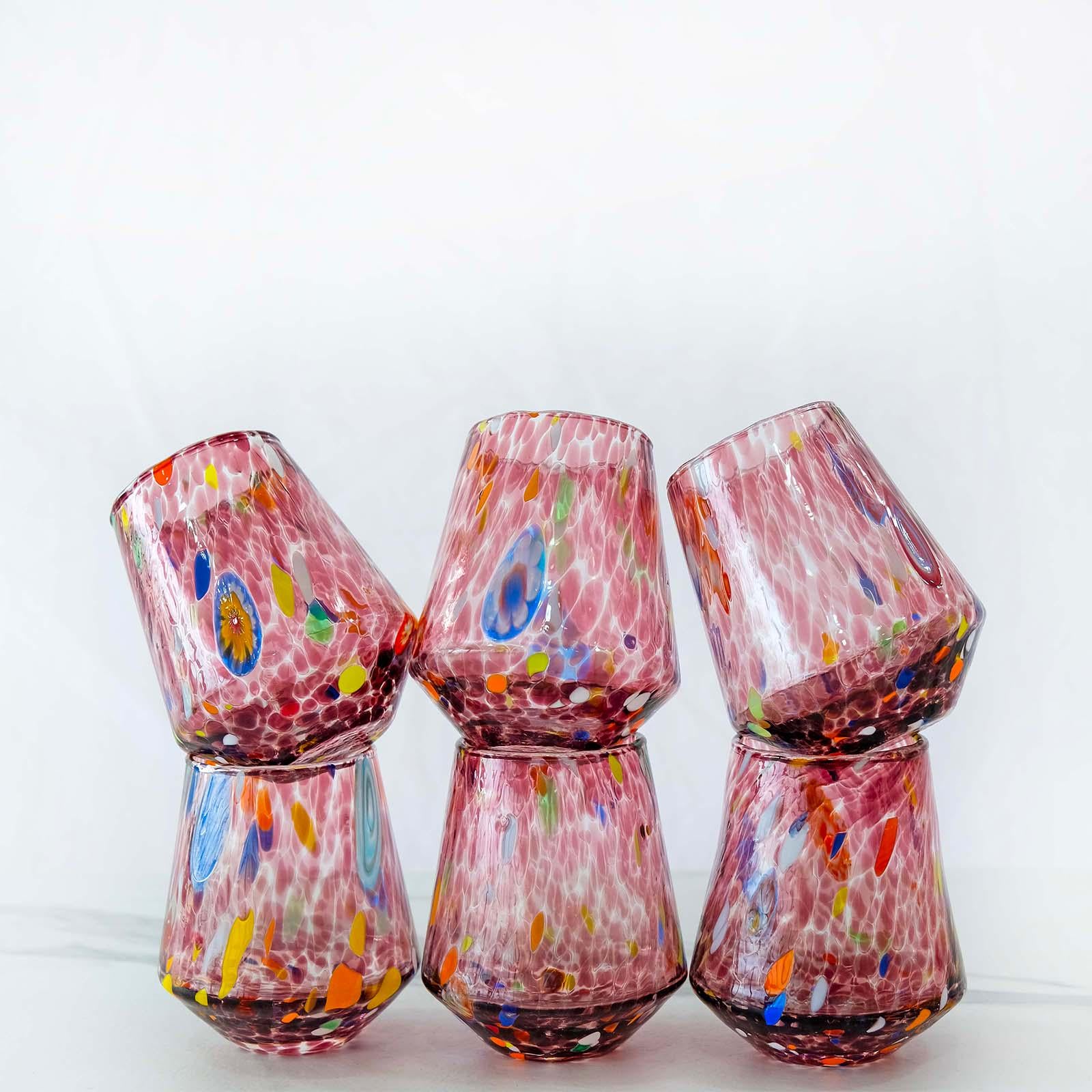 Murano Drinking Glass | Certified Murano Glass | Made in Italy | Water Glass | Collection B8