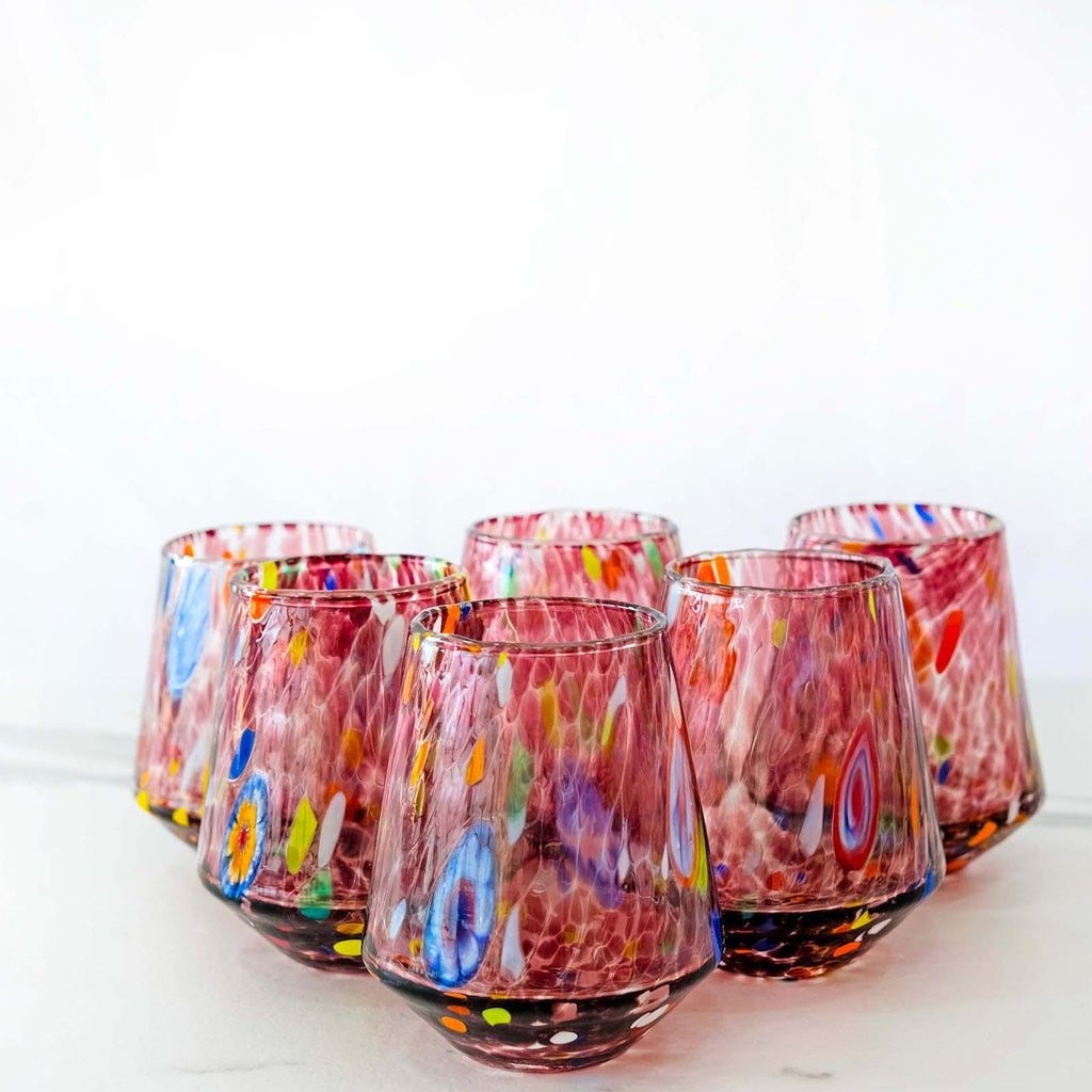 Murano Drinking Glass | Certified Murano Glass | Made in Italy | Water Glass | Collection B8