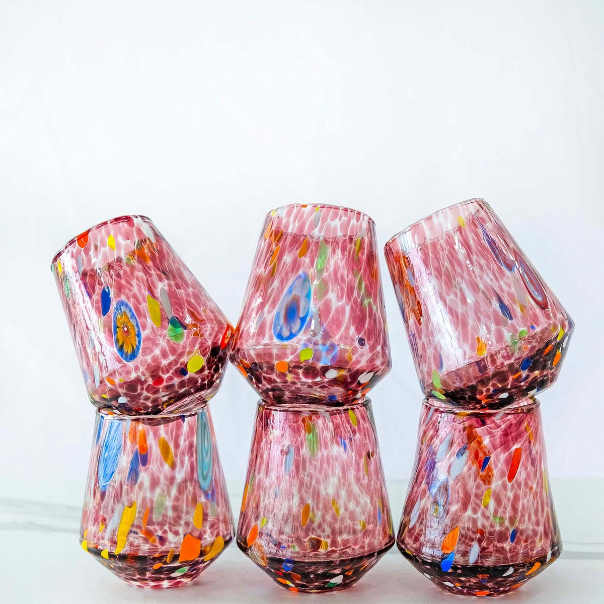 Murano Drinking Glass | Certified Murano Glass | Made in Italy | Water Glass | Collection B8
