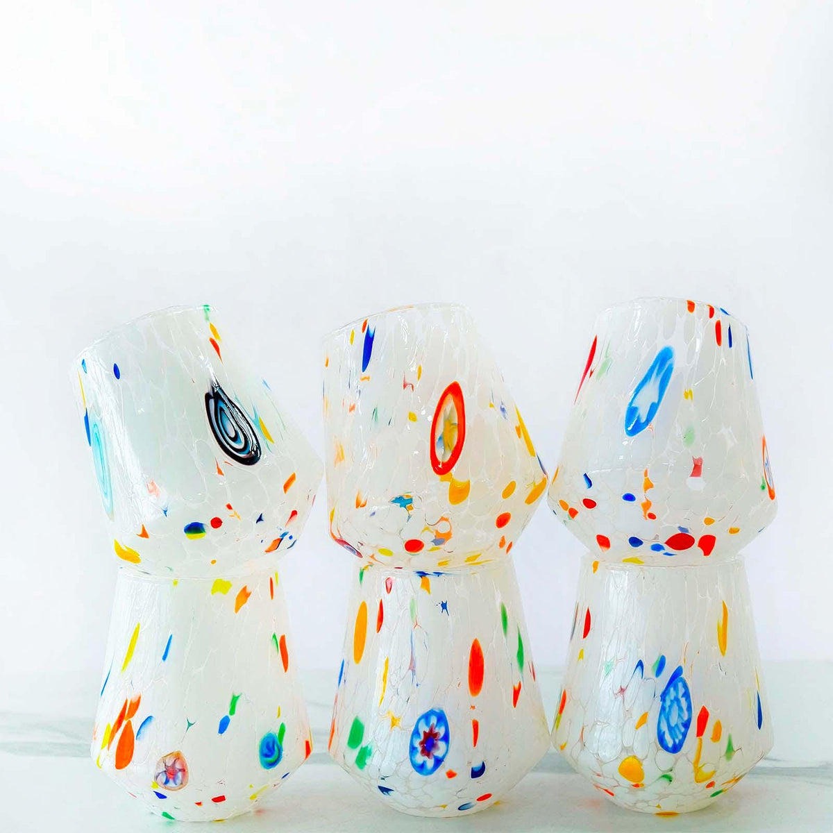 Murano Drinking Glass | Certified Murano Glass | Made in Italy | Water Glass | Collection B8