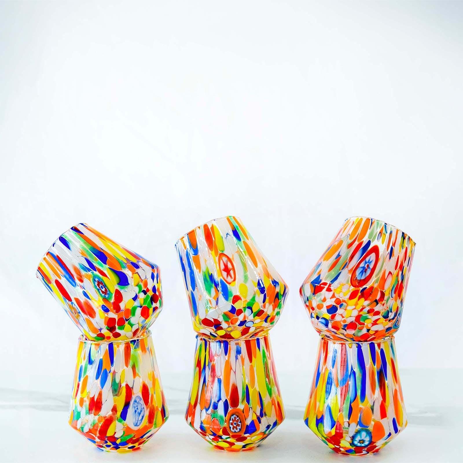 Murano Drinking Glass | Certified Murano Glass | Made in Italy | Water Glass | Collection B8