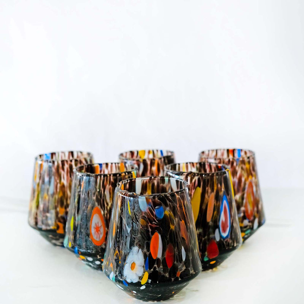 Murano Drinking Glass | Certified Murano Glass | Made in Italy | Water Glass | Collection B8