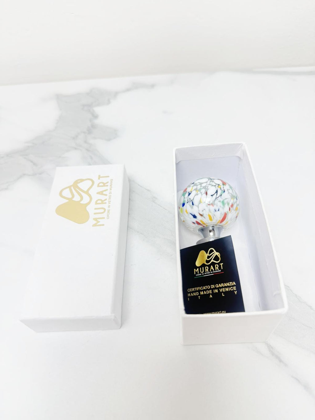 Murano Bottle Stopper | Certified Murano Glass | Made in Italy | Decorative Bottle Stopper