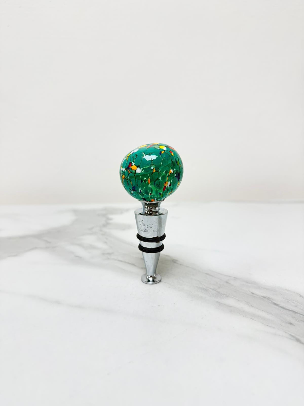 Murano Bottle Stopper | Certified Murano Glass | Made in Italy | Decorative Bottle Stopper
