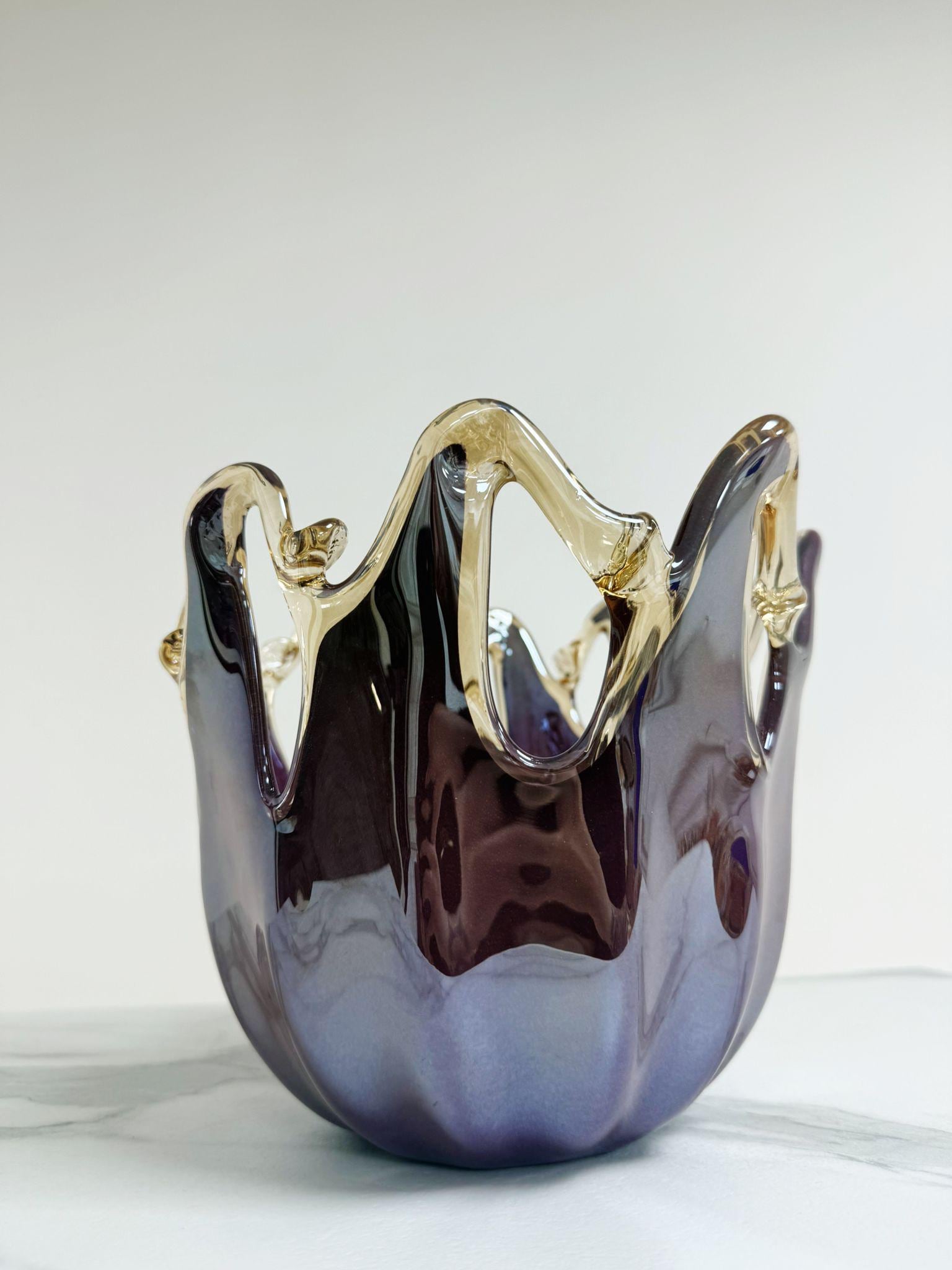 Murano Glass Centerpiece | Certified Murano Glass | Made in Italy | Table Decoration | Collection Polipo