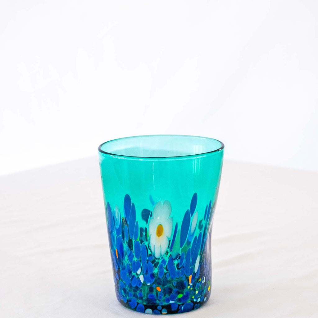 Murano Drinking Glass | Certified Murano Glass | Made in Italy | Water Glass | Collection Smeraldo B2