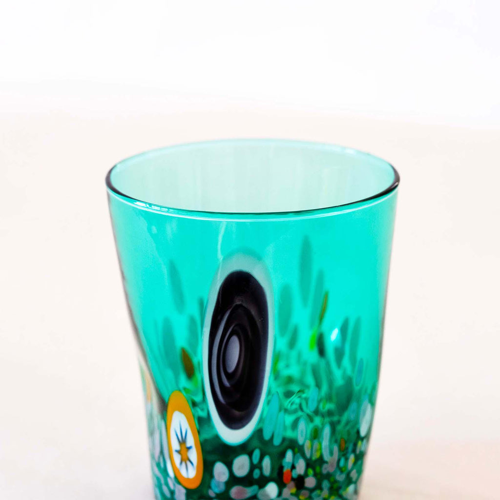 Murano Drinking Glass | Certified Murano Glass | Made in Italy | Water Glass | Collection Smeraldo B2