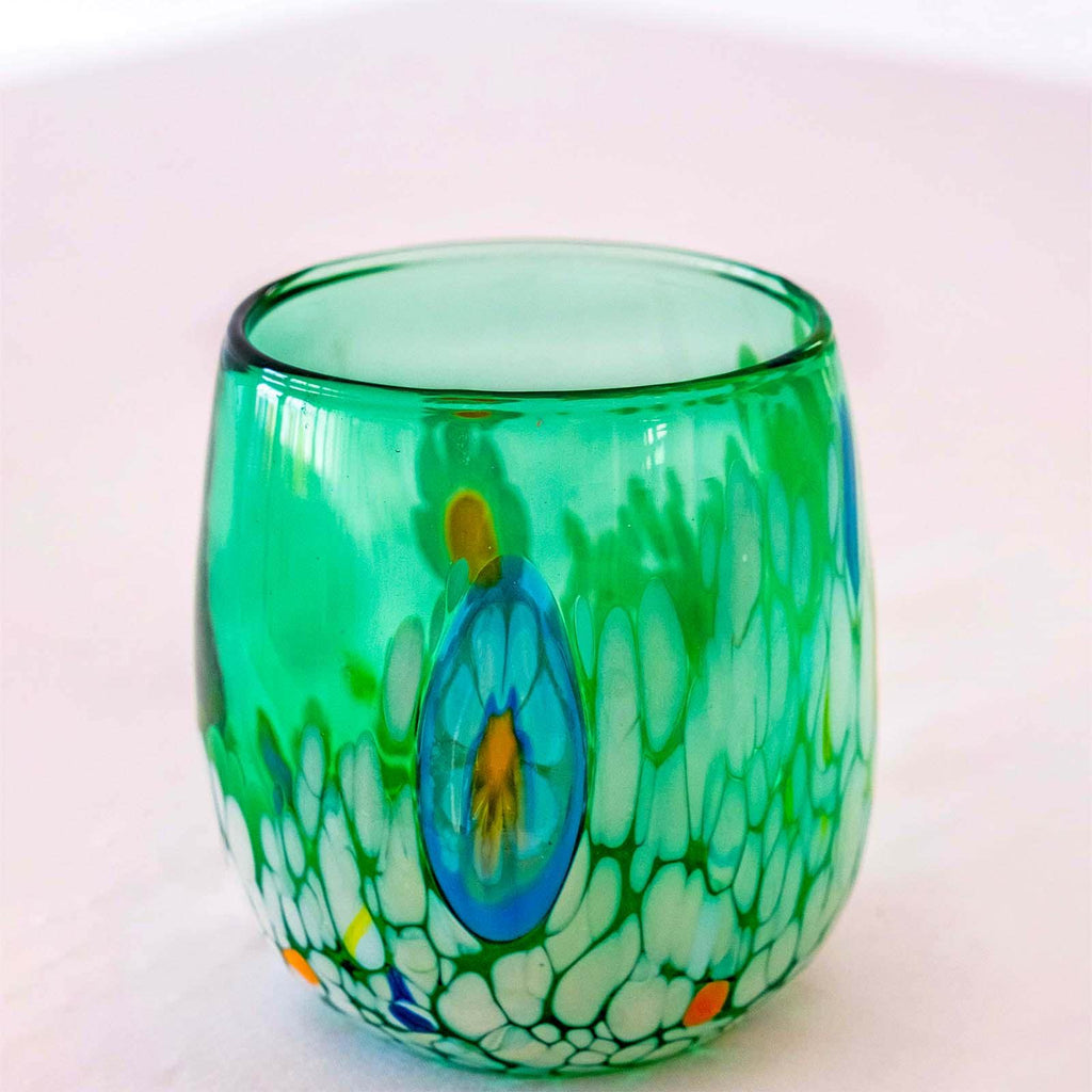 Murano Drinking Glass | Certified Murano Glass | Made in Italy | Water Glass | Collection Smeraldo B12