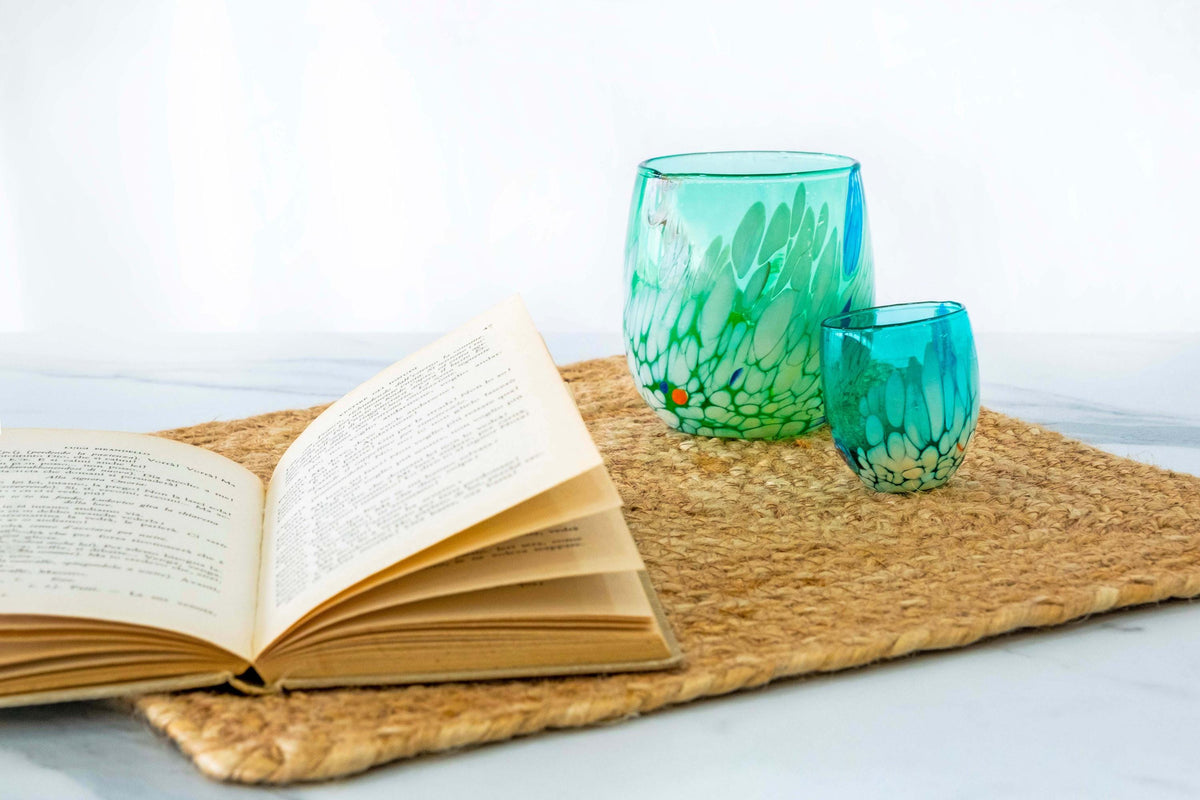 Murano Drinking Glass | Certified Murano Glass | Made in Italy | Water Glass | Collection Smeraldo B12