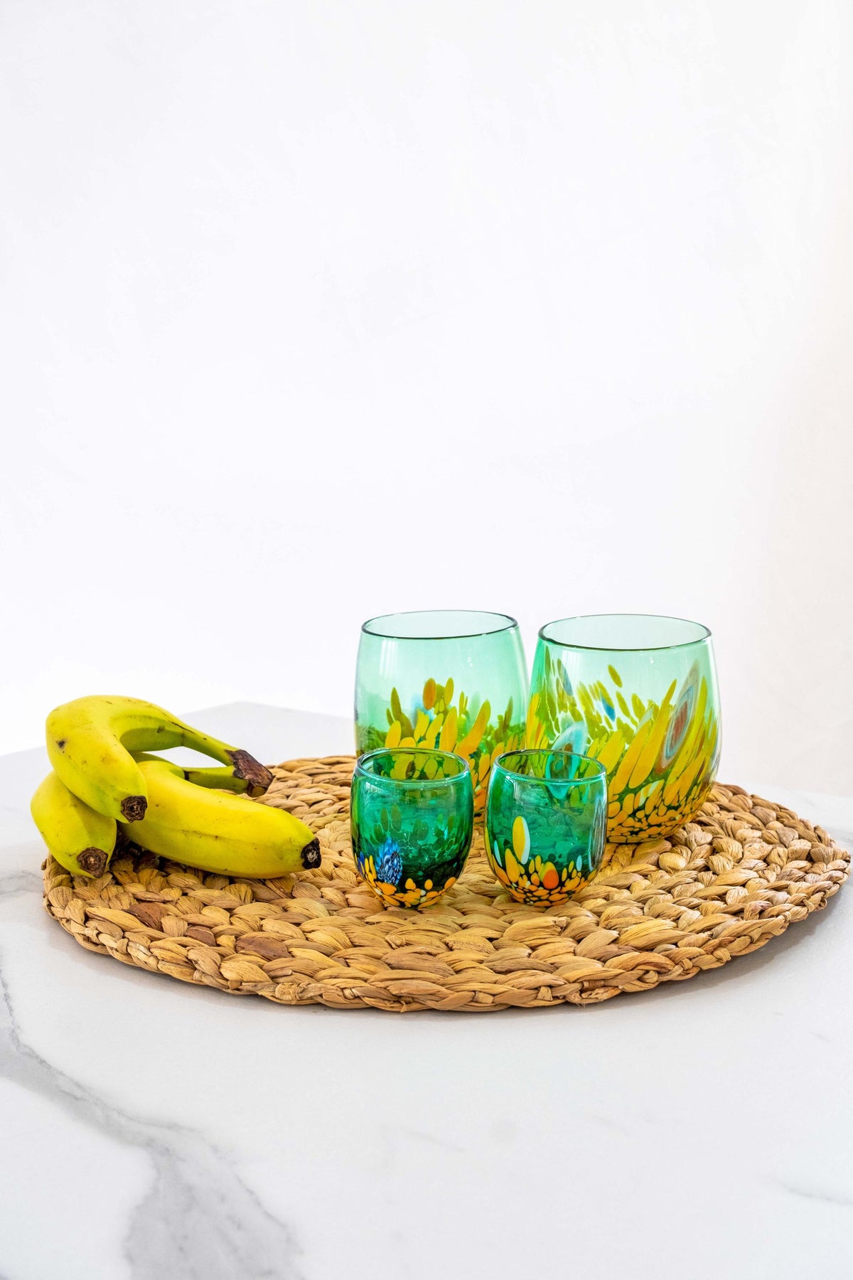 Murano Drinking Glass | Certified Murano Glass | Made in Italy | Water Glass | Collection Smeraldo B12