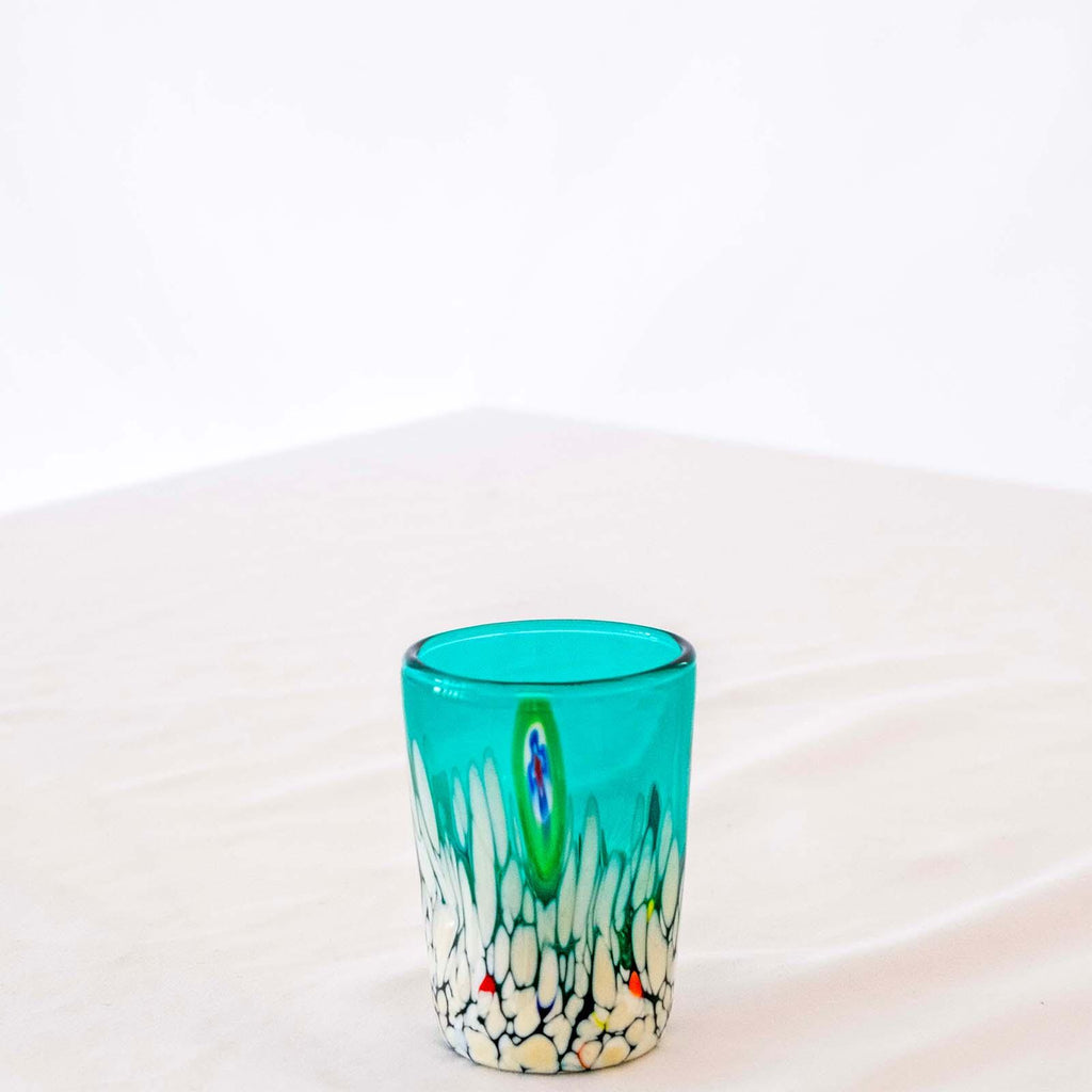 Murano Shot Glass | Certified Murano Glass | Made in Italy | Italian Liqueur Glass | Collection Smeraldo B2