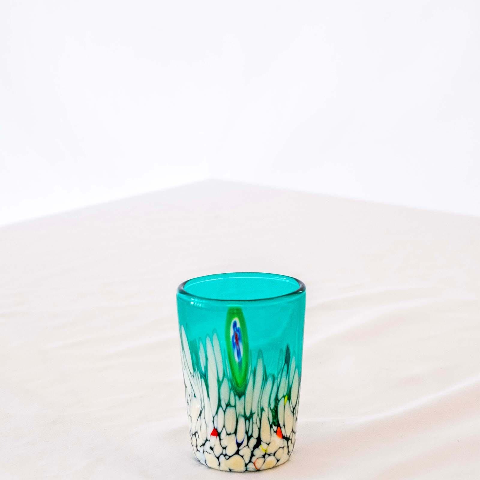 Murano Shot Glass | Certified Murano Glass | Made in Italy | Italian Liqueur Glass | Collection Smeraldo B2
