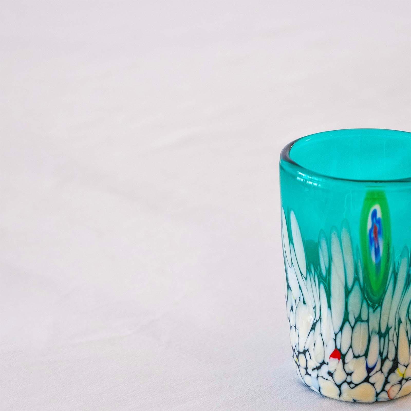 Murano Shot Glass | Certified Murano Glass | Made in Italy | Italian Liqueur Glass | Collection Smeraldo B2
