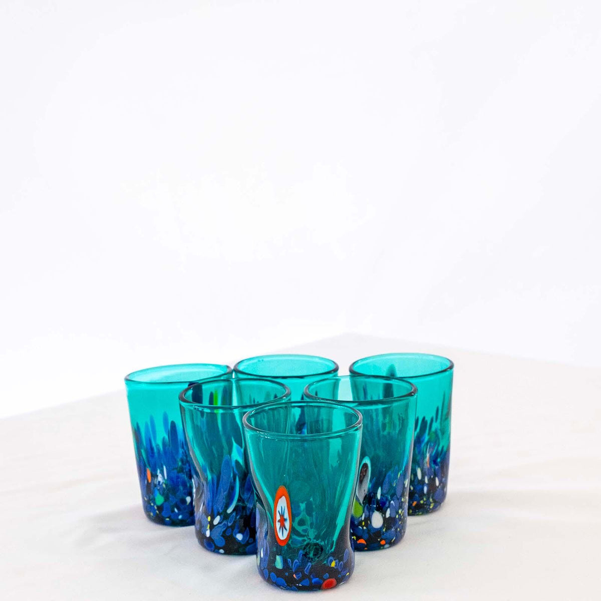 Murano Shot Glass | Certified Murano Glass | Made in Italy | Italian Liqueur Glass | Collection Smeraldo B2