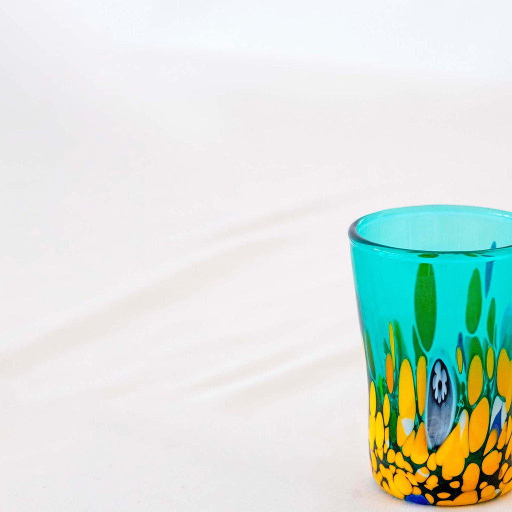 Murano Shot Glass | Certified Murano Glass | Made in Italy | Italian Liqueur Glass | Collection Smeraldo B2