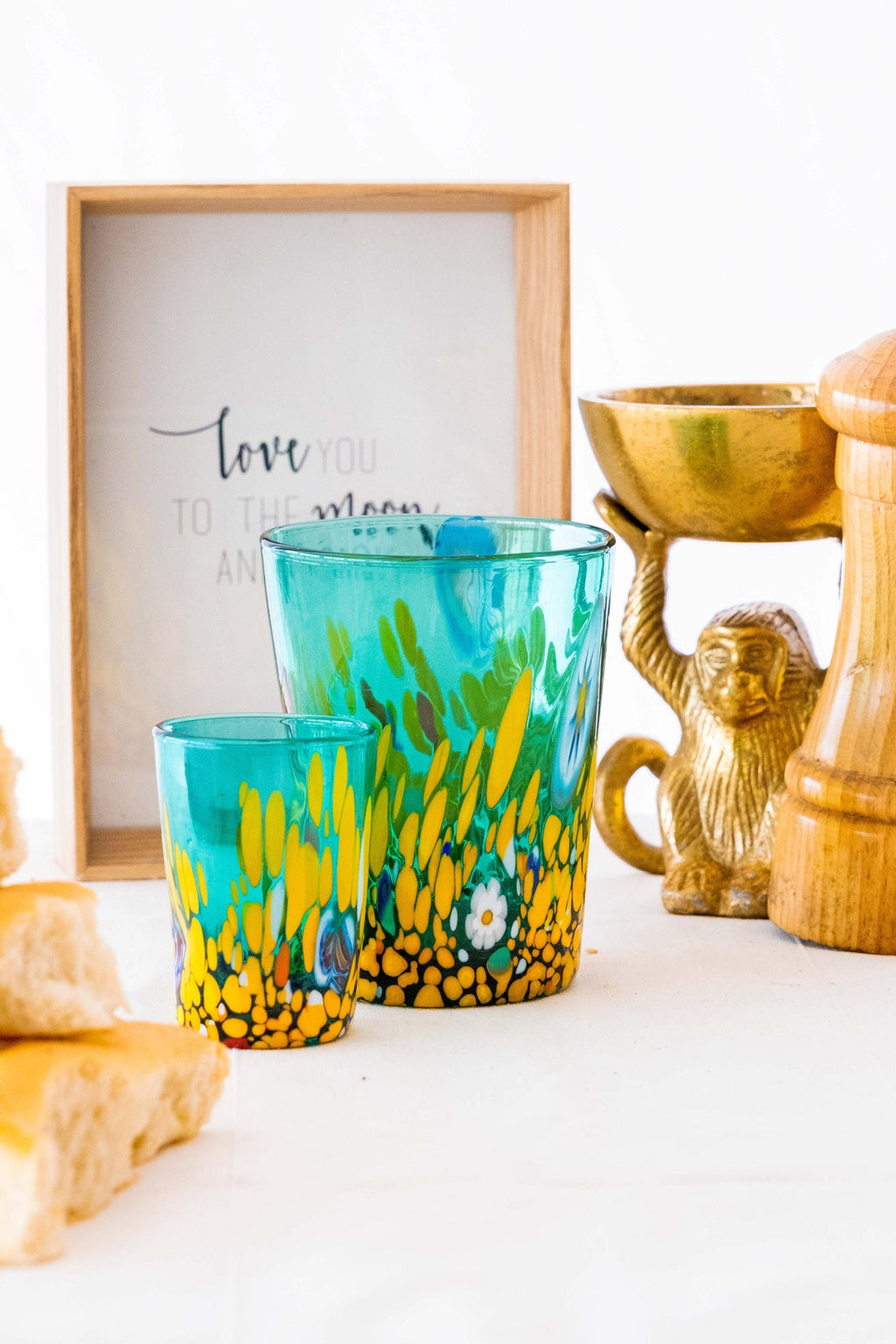 Murano Shot Glass | Certified Murano Glass | Made in Italy | Italian Liqueur Glass | Collection Smeraldo B2