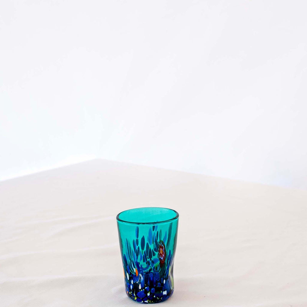 Murano Shot Glass | Certified Murano Glass | Made in Italy | Italian Liqueur Glass | Collection Smeraldo B2