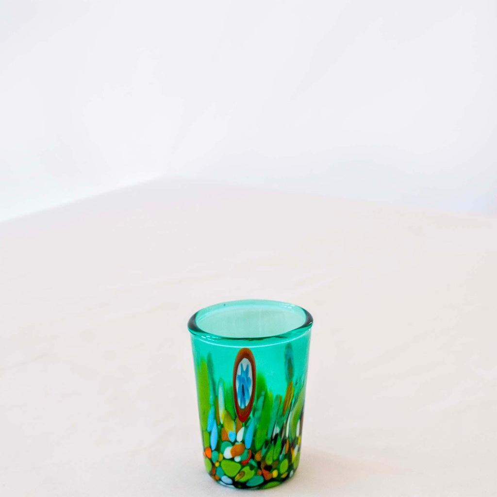 Murano Shot Glass | Certified Murano Glass | Made in Italy | Italian Liqueur Glass | Collection Smeraldo B2