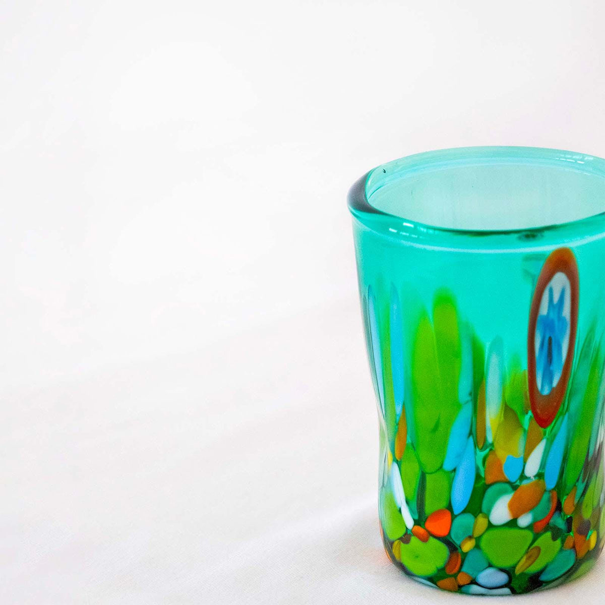 Murano Shot Glass | Certified Murano Glass | Made in Italy | Italian Liqueur Glass | Collection Smeraldo B2
