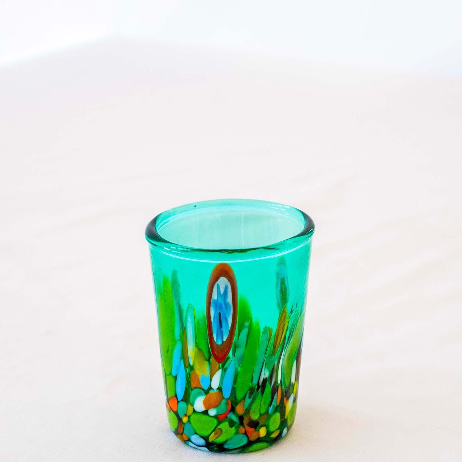 Murano Shot Glass | Certified Murano Glass | Made in Italy | Italian Liqueur Glass | Collection Smeraldo B2