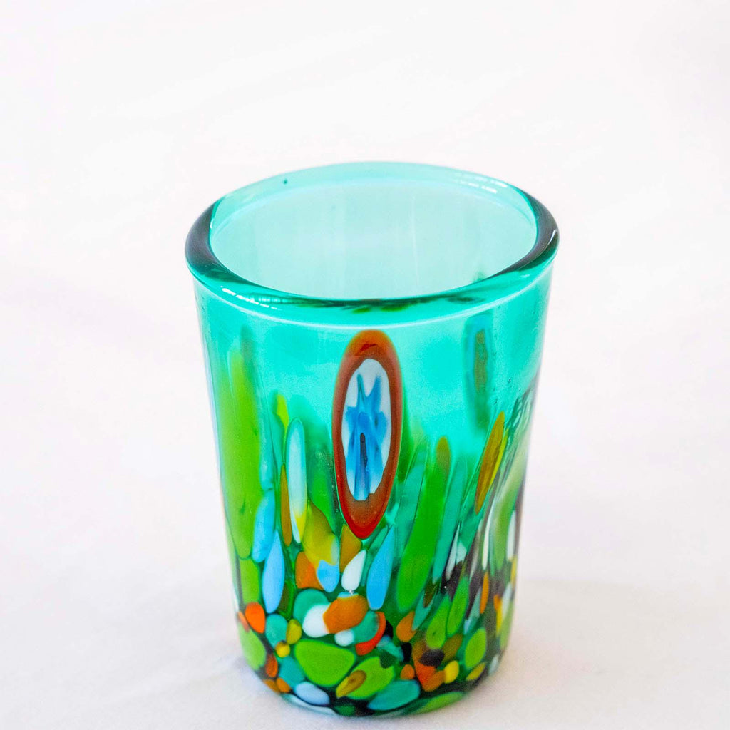Murano Shot Glass | Certified Murano Glass | Made in Italy | Italian Liqueur Glass | Collection Smeraldo B2