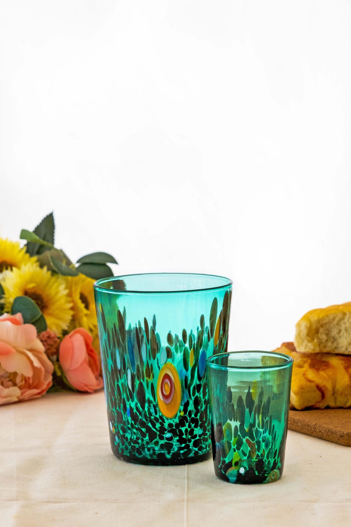 Murano Shot Glass | Certified Murano Glass | Made in Italy | Italian Liqueur Glass | Collection Smeraldo B2