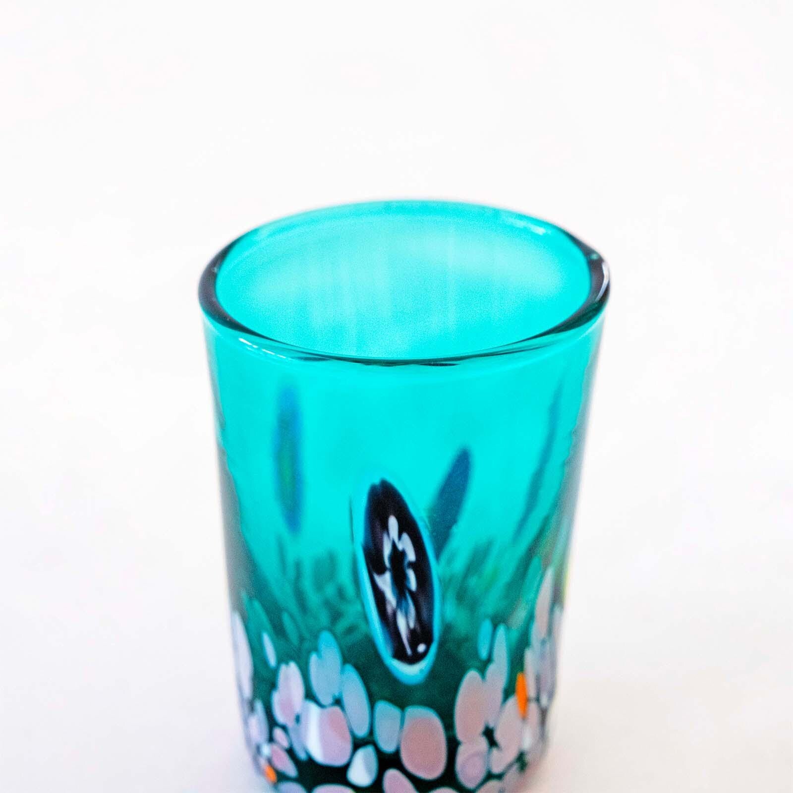 Murano Shot Glass | Certified Murano Glass | Made in Italy | Italian Liqueur Glass | Collection Smeraldo B2