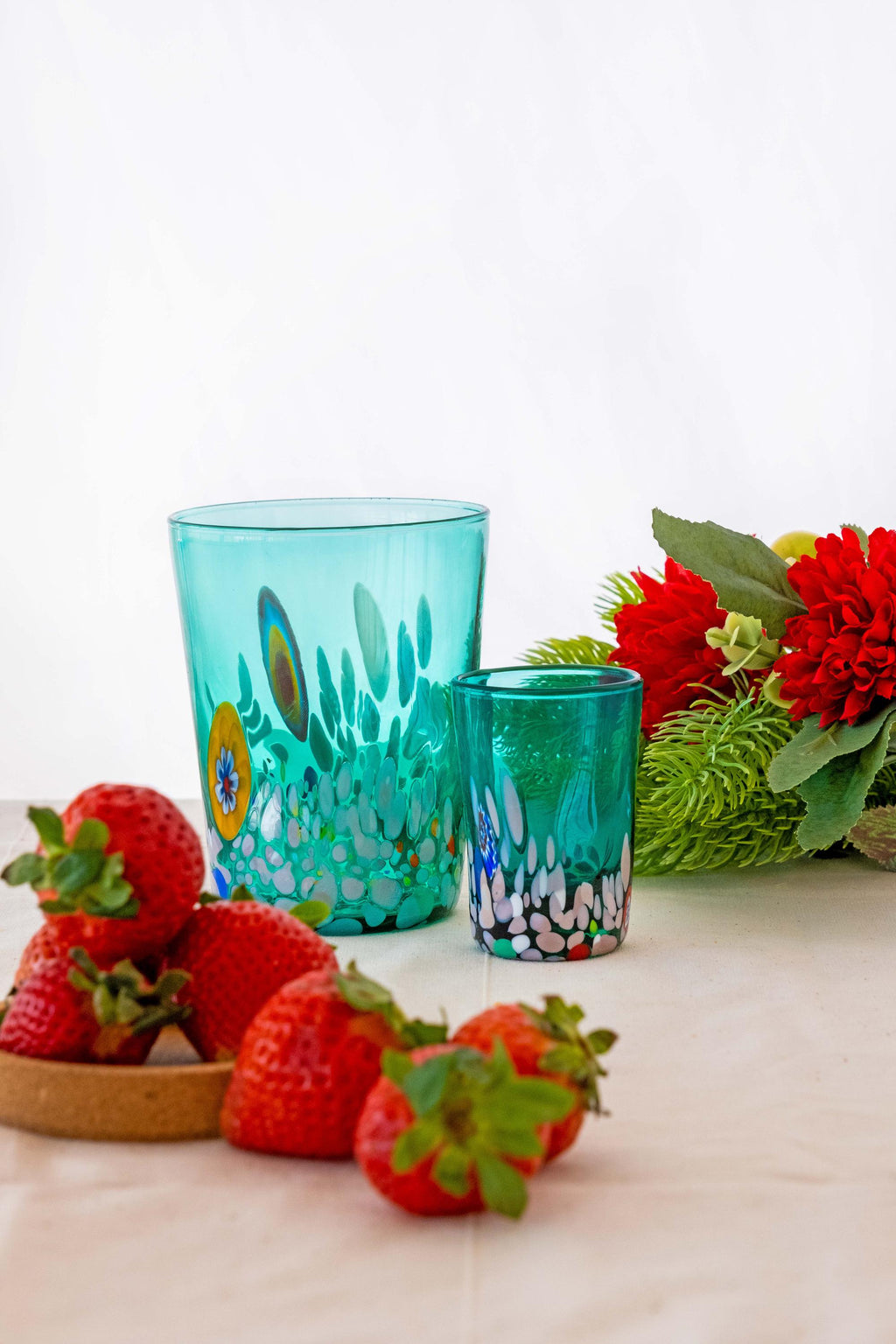 Murano Shot Glass | Certified Murano Glass | Made in Italy | Italian Liqueur Glass | Collection Smeraldo B2