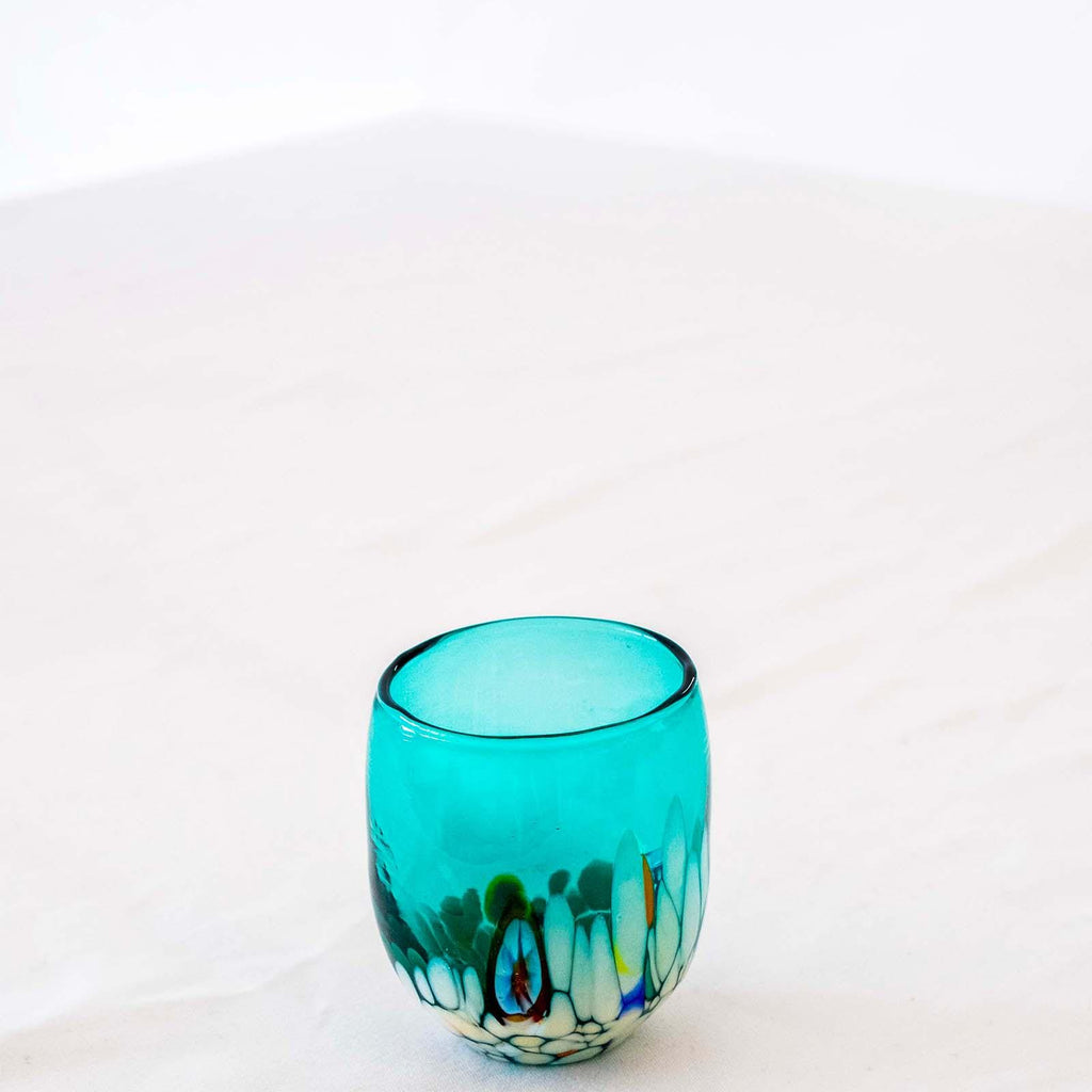 Murano Shot Glass | Certified Murano Glass | Made in Italy | Italian Liqueur Glass | Collection Smeraldo B12