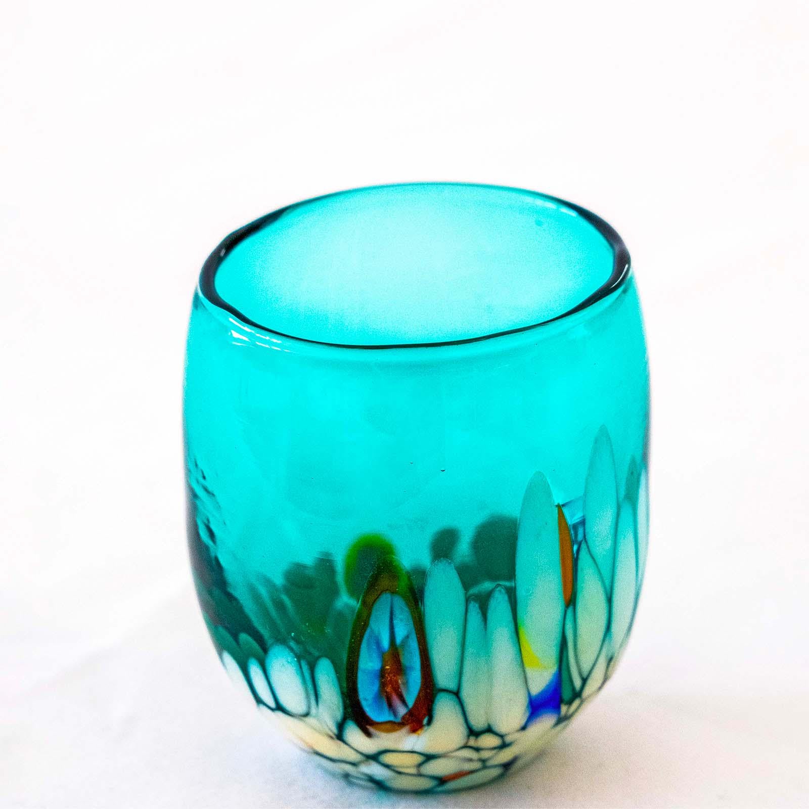 Murano Shot Glass | Certified Murano Glass | Made in Italy | Italian Liqueur Glass | Collection Smeraldo B12