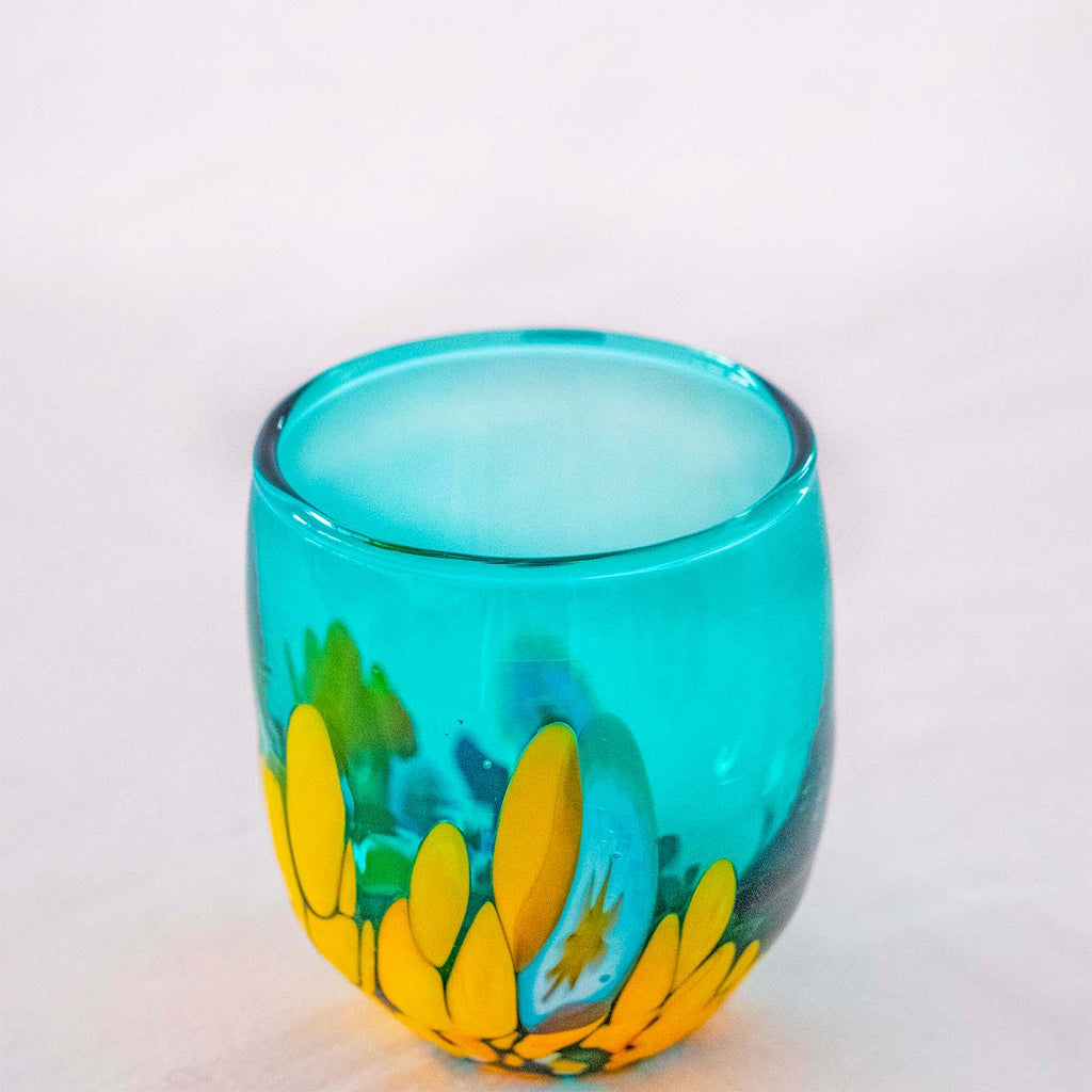 Murano Shot Glass | Certified Murano Glass | Made in Italy | Italian Liqueur Glass | Collection Smeraldo B12
