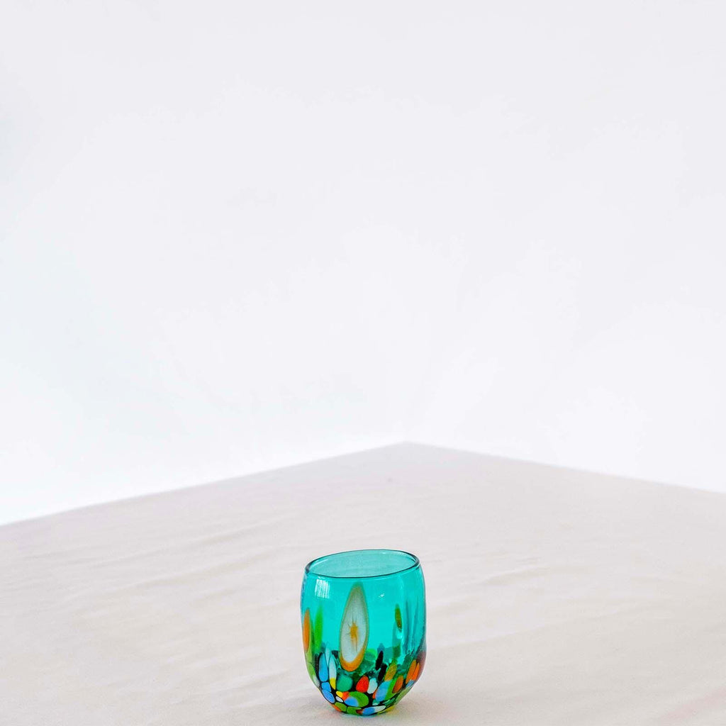 Murano Shot Glass | Certified Murano Glass | Made in Italy | Italian Liqueur Glass | Collection Smeraldo B12