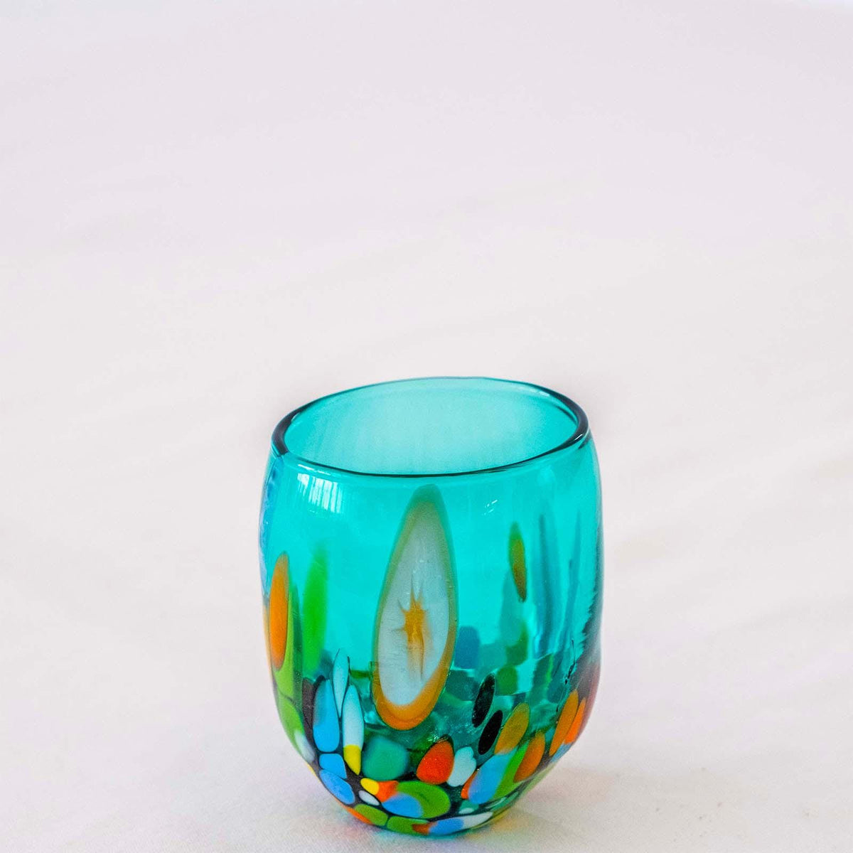 Murano Shot Glass | Certified Murano Glass | Made in Italy | Italian Liqueur Glass | Collection Smeraldo B12